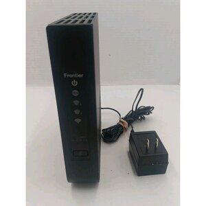 Frontier Arris NVG443B DSL Modem Router WiFi Dual-Band 2.4/5GHz w/Adapter Tested